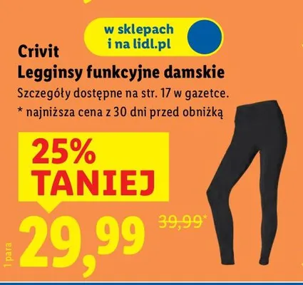 Leggings funkcyjne damskie promocja w Lidl
