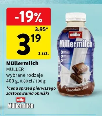 Napój mleczny Müllermilch Müller promocja w Intermarche