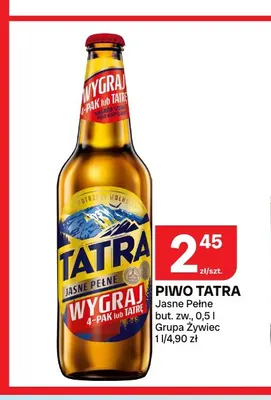 Piwo Tatra promocja w Chorten