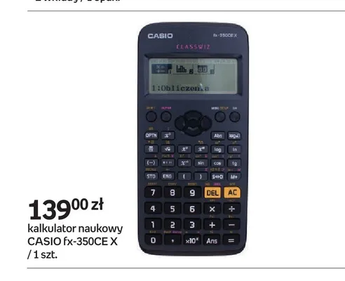Kalkulator naukowy CASIO fx-350CE X promocja w Empik