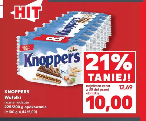 Wafelki Knoppers promocja w Kaufland