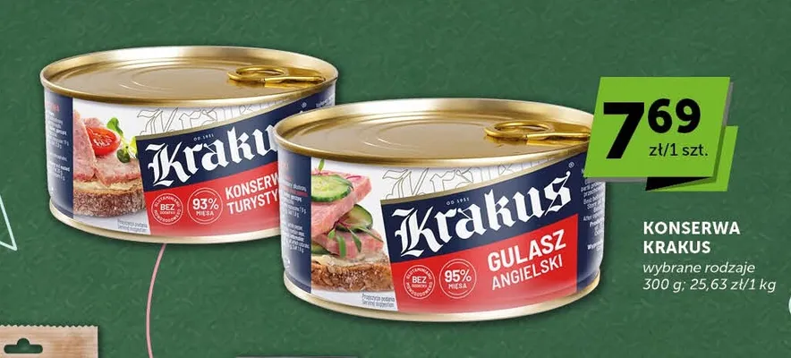 Konserwa turystyczna Krakus promocja w Euro Sklep