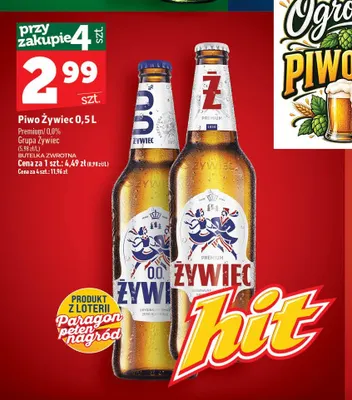 Piwo bezalkoholowe Żywiec promocja w TOPAZ
