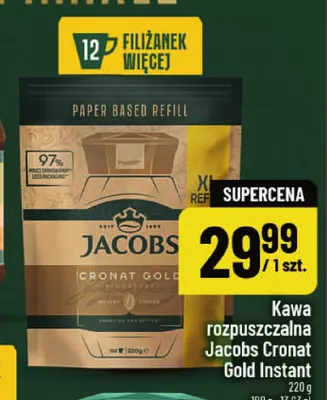 Kawa rozpuszczalna Jacobs Cronat Gold Instant promocja w POLOmarket