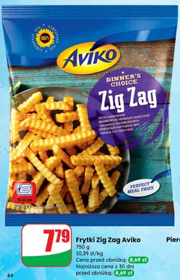 Frytki Zig Zag Aviko promocja w Dino