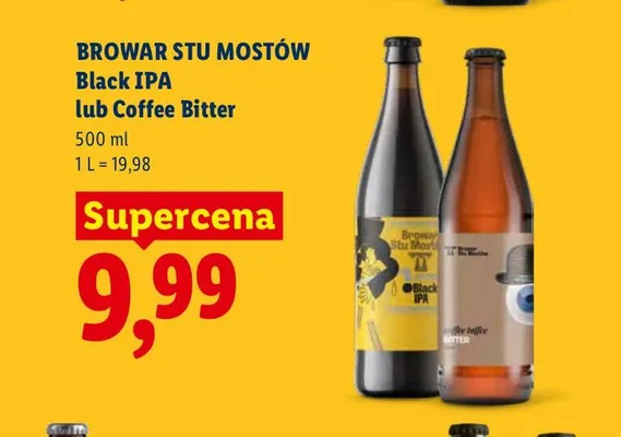 Piwo Browar Stu Mostów Coffee Bitter promocja w Lidl