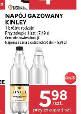 Napój gazowany Kinley promocja w Stokrotka