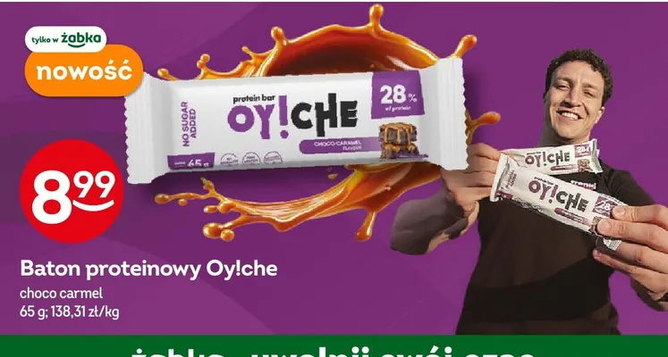 Baton proteinowy Oy!che choco carmel promocja w Żabka