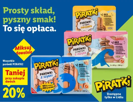 Parówki z piersi kurczaka promocja w Lidl
