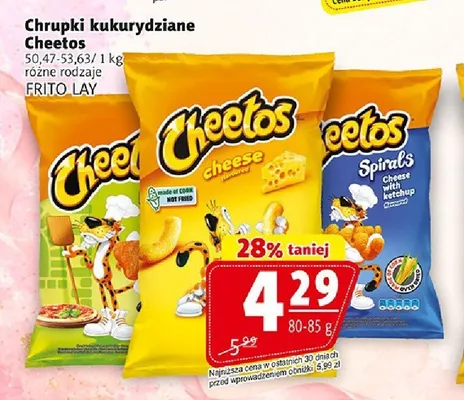 Chrupki kukurydziane Cheetos Cheese promocja w Prim Market