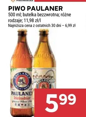 Piwo butelka bezwrotna, różne rodzaje promocja w Stokrotka