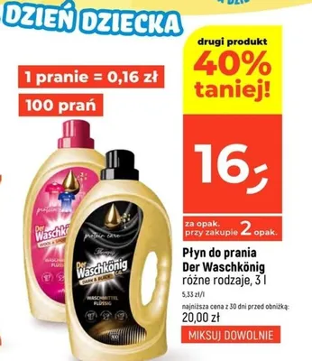 Płyn do prania Der Waschkönig promocja w Dealz