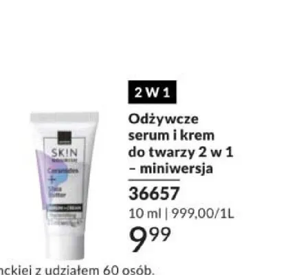 Odżywcze serum i krem do twarzy 2 w 1 - miniwersja SKIN NOURISH 36657 promocja w AVON