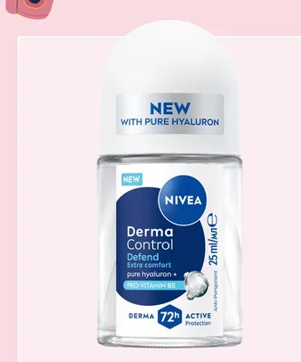 Dezodorant Nivea Derma Control Defend Extra Comfort pure hyaluron Pro-Vitamin B5 72h promocja w Rossmann
