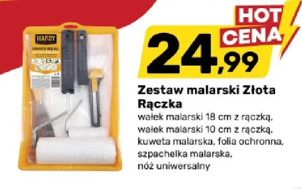 Zestaw malarski Złota Rączka Hardy promocja w Bricomarche