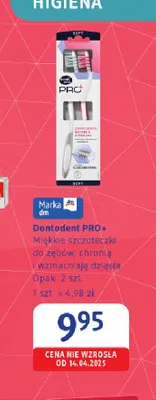 Szczoteczki do zębów Dontodent PRO+ miękkie 2-pak promocja w Drogerie DM