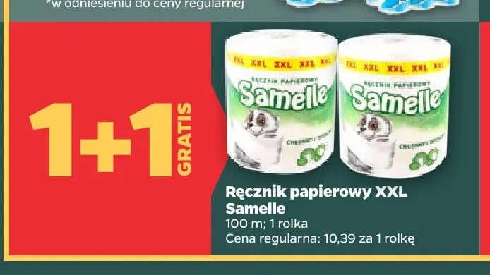 Ręcznik papierowy XXL Samelle promocja w Netto