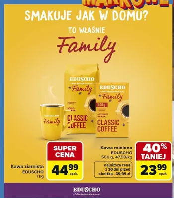 Kawa mielona EDUSCHO promocja w Carrefour