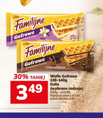 Wafle gofrowe Familijne mus waniliowy promocja w Hitpol
