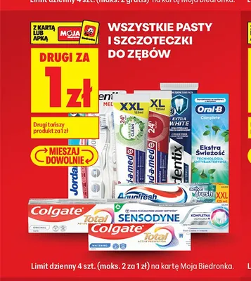 Pasta do zębów Aquafresh Clean & Flex promocja w Biedronka