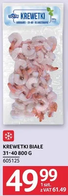 Krewetki białe 31-40 promocja w Selgros
