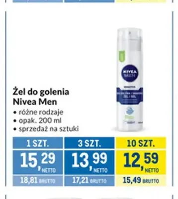 Żel do golenia Nivea Men promocja w Makro