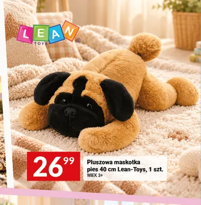 Pluszowa maskotka pies 40 cm Lean-Toys promocja w Twój Market