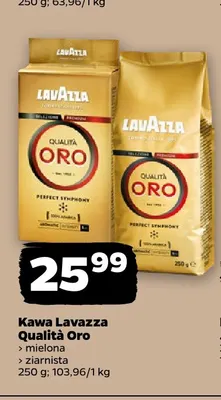 Kawa ziarnista Lavazza Qualità Oro promocja w Netto
