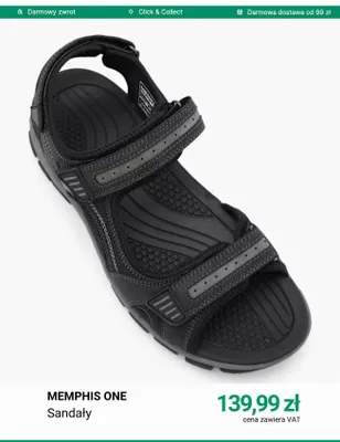 Sandały Memphis One promocja w Deichmann