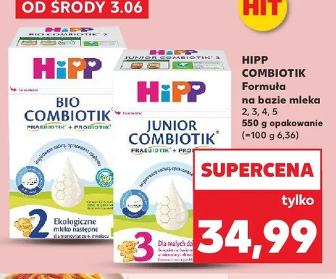 Formuła na bazie mleka HiPP COMBIOTIK 2 promocja w Kaufland