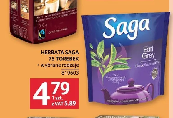 Herbata Saga promocja w Selgros