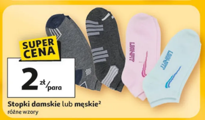 Stopki damskie lub męskie promocja w Auchan