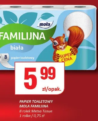 Papier toaletowy Familijna biała promocja w Chorten