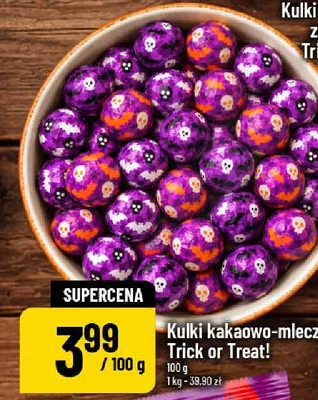 Kulki kakaowo-mleczne Trick or Treat! promocja w POLOmarket