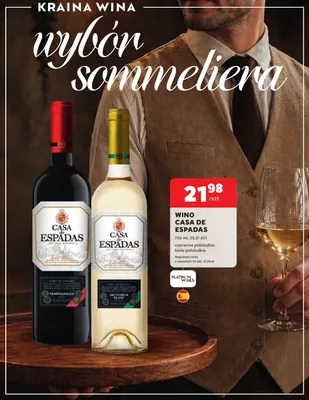 Wino czerwone Casa de Espadas półsłodkie promocja w Stokrotka