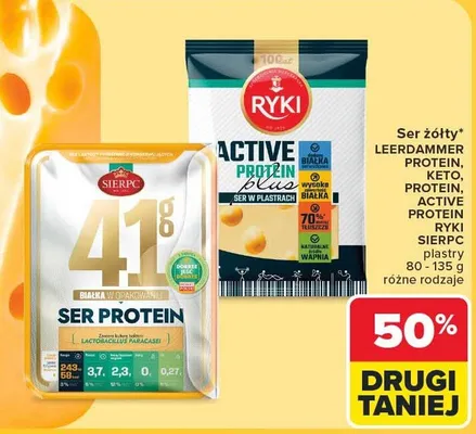 Ser żółty Sierpc Ser Protein promocja w Carrefour