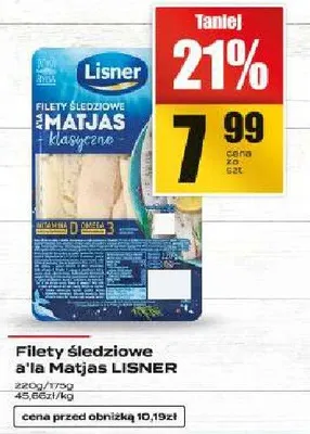 Filety śledziowe a'la Matjas promocja w Supeco