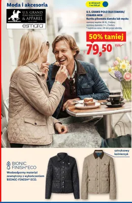 Kurtka pikowana damska lub męska rozmiary męskie: M-XL, 2 kolory rozmiary damskie: S-L, 2 kolory promocja w Lidl