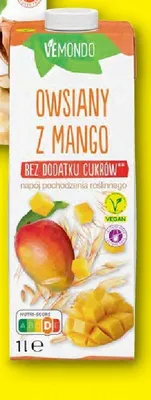 Napój owsiany z mango bez dodatku cukrów promocja w Lidl