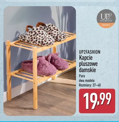 Kapcie pluszowe damskie UP2FASHION promocja w Aldi
