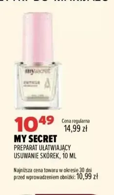 Preparat ułatwiający usuwanie skórek My Secret promocja w Drogerie Natura