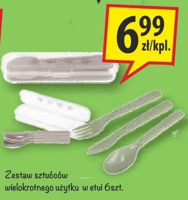 Zestaw sztućców wielokrotnego użytku w etui promocja w Arhelan