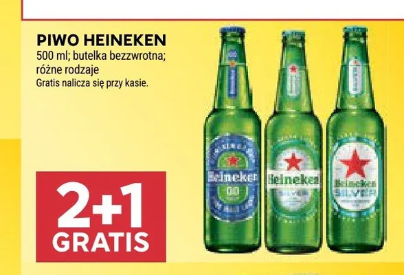 Piwo Heineken Original promocja w Stokrotka