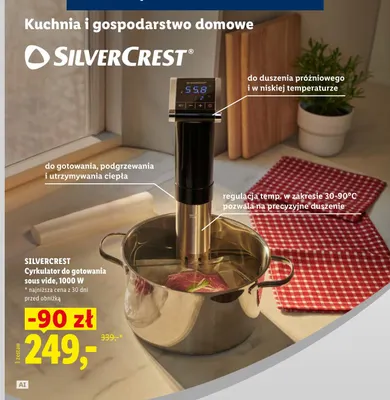 Cyrkulator do gotowania sous vide SilverCrest 1000W promocja w Lidl