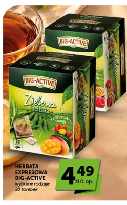 Herbata ekspresowa Big-Active promocja w Euro Sklep