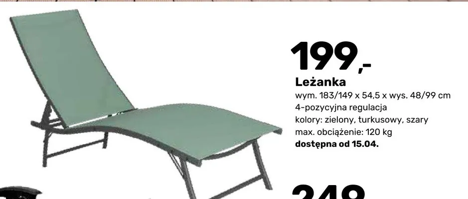 Leżanka promocja w Bricomarche