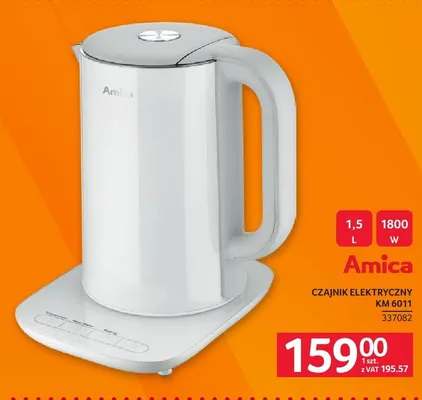 Czajnik elektryczny Amica KM 6011 promocja w Selgros