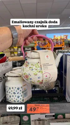 Czajnik emaliowany Emalia Olkusz promocja w Biedronka