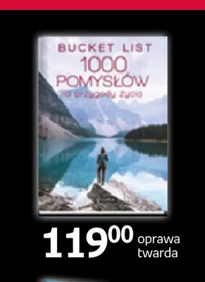 Książka Bucket List 1000 pomysłów na przygody życia oprawa twarda promocja w Empik