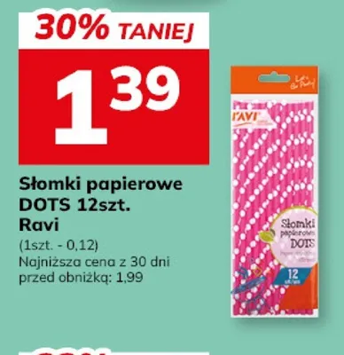 Słomki papierowe DOTS Ravi promocja w Hitpol